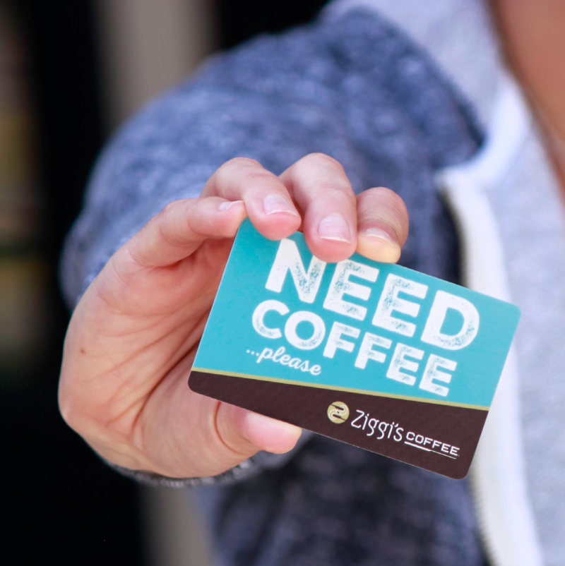Shop Gift Cards Ziggi's Coffee